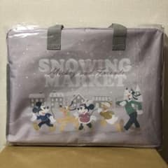 トラベルバッグ　雪降るマーケット　ミッキー＆フレンズ