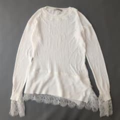 イタリア製 ERMANNO SCERVINO レースサマーニット 薄手 40 - メルカリ