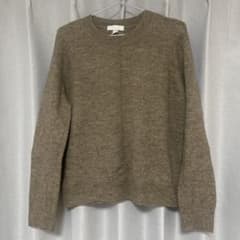 H&M クルーネック 薄手ニット ブラウン Mサイズのサムネイル