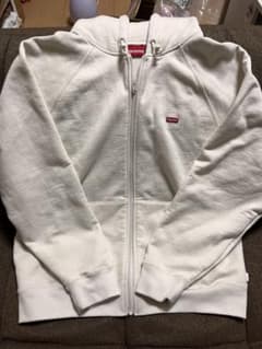 Supreme ホワイト ジップアップパーカー small boxlogoのサムネイル
