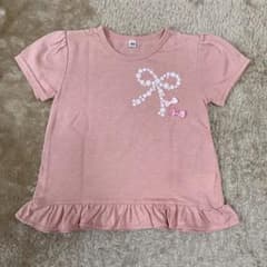 リボン付きTシャツ　110㎝のサムネイル