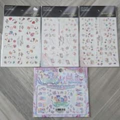Sanrio Nail Stickers, Nail Art, 4-Sheet Set, Brand New, Unused