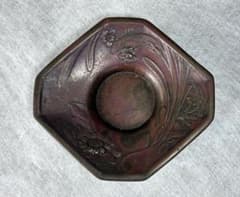 茶托 4枚 六角形 花模様 漆器 アンティークのサムネイル