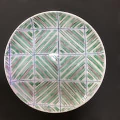 九谷焼　須田菁華　色絵綾文様 1枚（4.5寸皿 / 約14cm） 九谷焼 須田菁華 色絵綾文様皿 1枚（4.5寸皿 / 約14cm） - メルカリ
