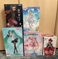 フィギュア 5種セット 初音ミク 鬼滅の刃 重音テト まとめ売り - メルカリ