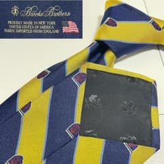 【USA製】Brooks Brothers／レジメンタル／ネイビー／ライトブルー USA製 Brooks Brothers 英国生地 シルク100 レジメンタル - メルカリ