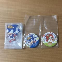 セガ　ラッキーくじ　ぷよぷよ　アクスタ　缶バッジ ソニック セガラッキーくじ ソニック＆ぷよぷよ35周年 缶バッジ