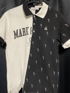 MARK&LONA マークアンドロナ 半袖ポロシャツ 白黒 Mサイズ - メルカリ
