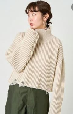 FREAK'S STORE 長袖ニット ナチュラルのサムネイル