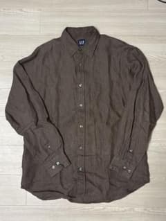 00s GAP オールドギャップ リネンシャツ 麻 長袖のサムネイル