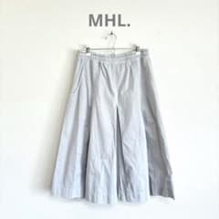 美品✨】MHL. コットンドリル タックスカート ホワイト系 サイズ2