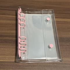 A6 シール帳　新品 ライトピンク　ピンク　リフィル付き　バインダー