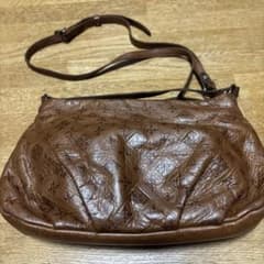 ラシットrussetブラウンレザーショルダーバッグのサムネイル