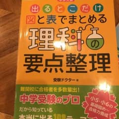 中学入試 出るとこだけ図と表でまとめる 理科の要点整理のサムネイル