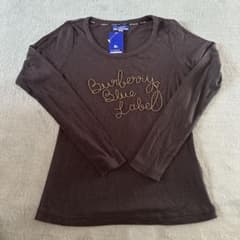 フ*タ様 BURBERRY BLUE LABEL　フルジップ長袖カットソー　サイ BURBERRY BLUE LABEL 長袖カットソー 新品タグ付 - メルカリ
