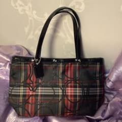 大幅値下げお買い得極美品 COACH コーチ トートバッグ チェック柄学生さんのサムネイル