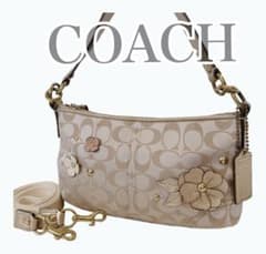 COACH 2way ワンショルダーバッグ 斜め掛け シグネチャー フラワー COACH 2way ワンショルダーバッグ 斜め掛け シグネチャー フラワー