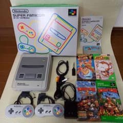 スーパーファミコン本体 + ソフト(カセット5本)のサムネイル