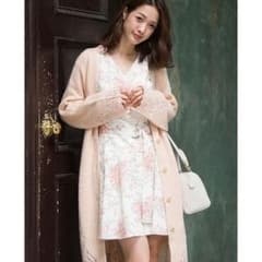 【MERCURYDUO】【新品】2WAYレース刺繍ニットガウンのサムネイル