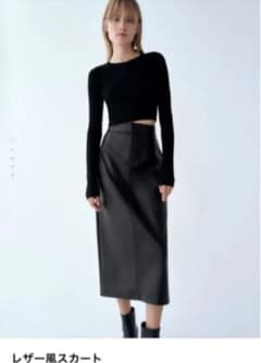 ZARA ザラ レザー風 スカートのサムネイル