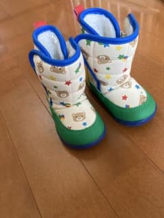 키즈 베이비 부츠 13.0cm 곰 무늬 보아