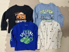 babyGAP カーズ他1点 長袖Tシャツ 4枚セット 3yearsのサムネイル
