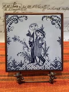 ビヨンヴィンブラッド　レアなビンテージニモール窯の少女可愛いコンポティエ！美品！ ビヨンヴィンブラッド レアなビンテージニモール窯の少女可愛いコンポ