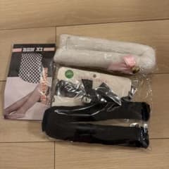 コスプレ小物セット 網タイツ チョーカー 猫のしっぽのサムネイル