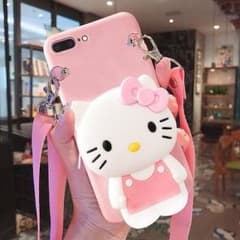 ★MINO★様専用　iPhoneケース キティー ショルダーストラップ付♪のサムネイル