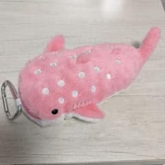 ジンベエザメ ぬいぐるみ ピンク カラビナのサムネイル