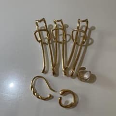 Large gold ear cuff