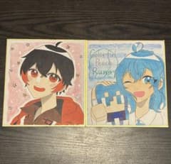 カラフルピーチ るな ゆあんくん 手書きイラスト ファンアート - メルカリ