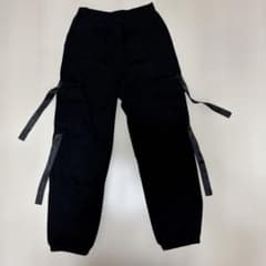 キッズ カーゴパンツ ブラック 150cmのサムネイル