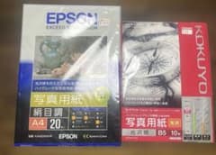 EPSON 写真用紙 絹目調 A4 20枚入 KA420MSHR - メルカリ