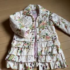 Hakka キッズ 中綿コート 花柄 フリル 130