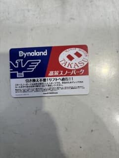 高鷲スノーパーク　ダイナランド 早割リフト券のサムネイル