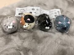 ごろねこサミット ガチャガチャ プチぬいぐるみ　4種類セットのサムネイル