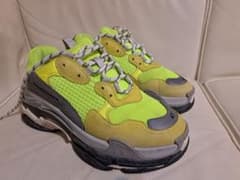 BALENCIAGA Triple S スニーカー 41 ネオンイエローのサムネイル