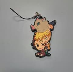 【中古】鬼滅の刃 炭治郎 善逸 伊之助 ラバーストラップのサムネイル