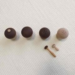 ラルース/きのこ調味料入れ/箸置き/塩胡椒、七味、爪楊枝入れ 未使用品のサムネイル
