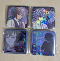 鬼滅の刃 モクテル コレクションロト グリッダー缶バッジ 冨岡義勇 4個