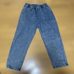 デニムパンツ ウエストゴム ブルーのサムネイル