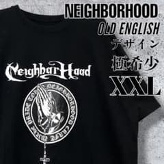 極希少XXL】ネイバーフッド オールドイングリッシュ ロゴ Tシャツ 黒 