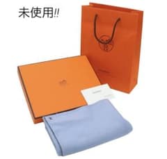 T2044 未使用 エルメス カシミヤ×シルクマフラー - メルカリ