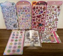 【正規品】ボンボンドロップシールオーロラわんわん、コットンパフィ等7点セットのサムネイル