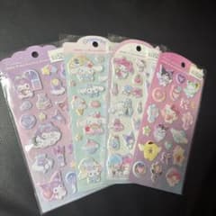 サンリオキャラクターズ　マシュマロシールステッカー4種セットのサムネイル