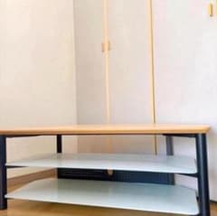 【新品】ハヤミ工産｜強化ガラス テレビ台｜W110 × D40 × H43cm 新品】TV台｜強化ガラス｜ハヤミ工業｜W110 / D40 / H43cm - メルカリ