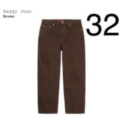 ☆レアカラー☆ SUPREME Baggy Jean バギージーンズ ブラウン - メルカリ