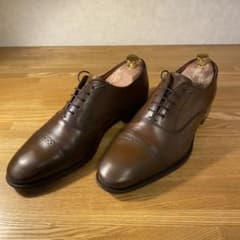 リーガル　内羽根パンチドキャップトゥ　ブラウン　ストレートチップのサムネイル
