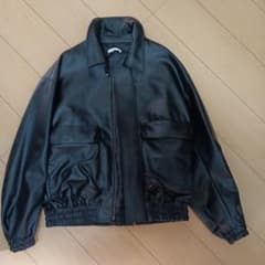 WYM　ブラック シングルライダースジャケットのサムネイル